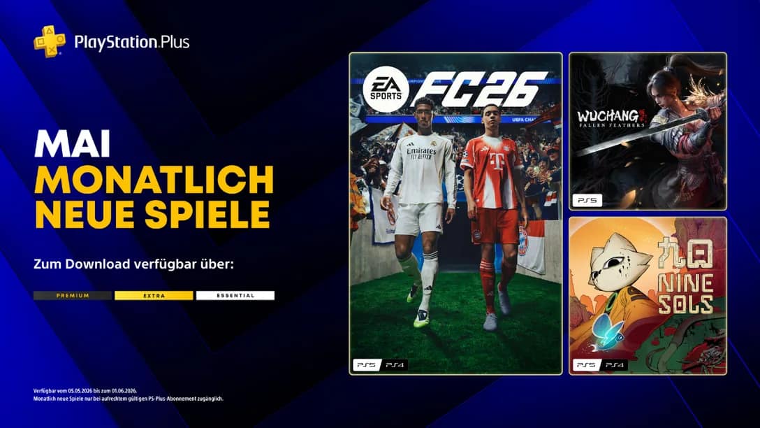 PlayStation Plus-Titel im Mai für PS5 und PS4