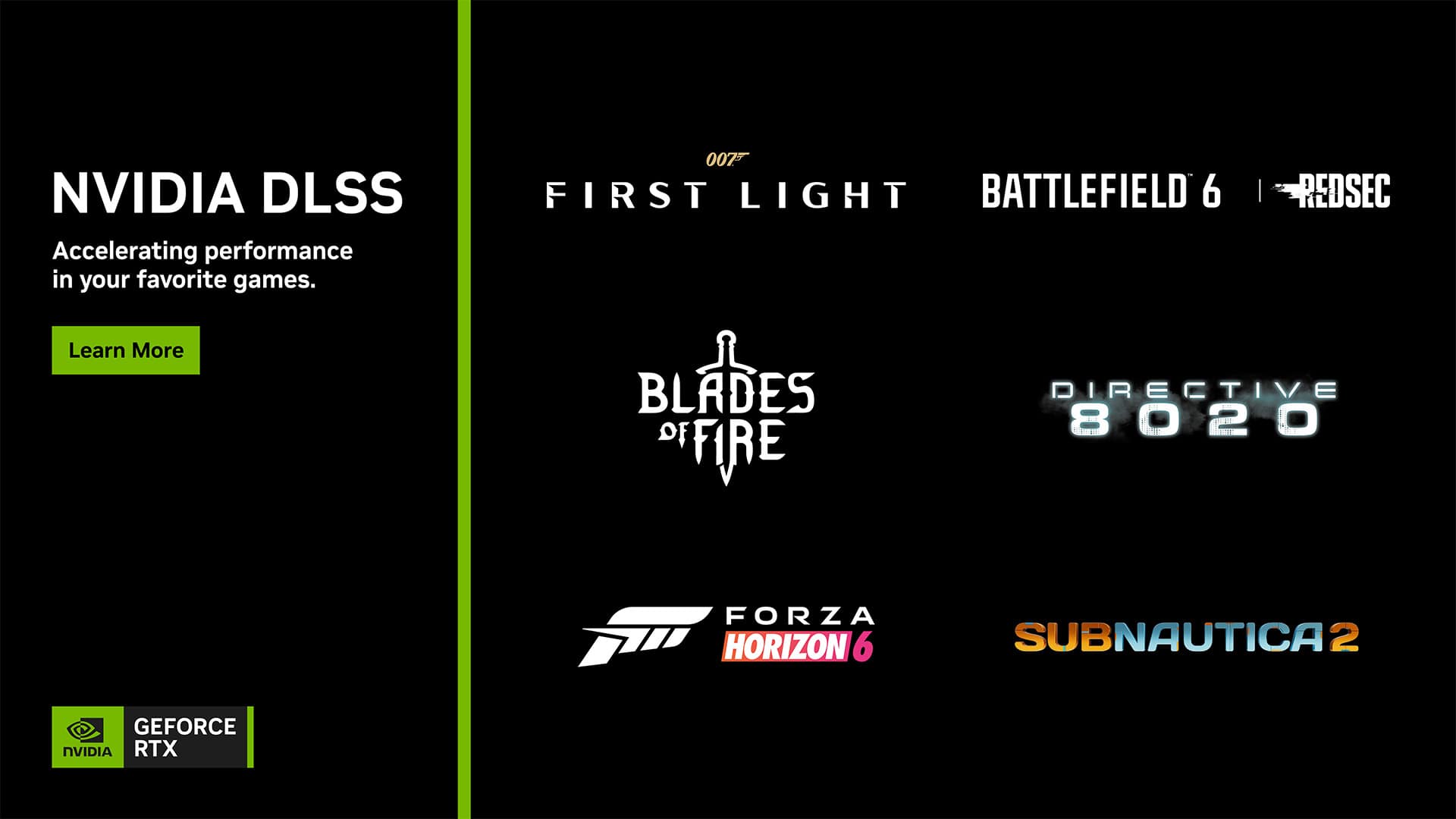 NVIDIA DLSS startet in Forza Horizon 6, Directive 8020 und weiteren Titeln