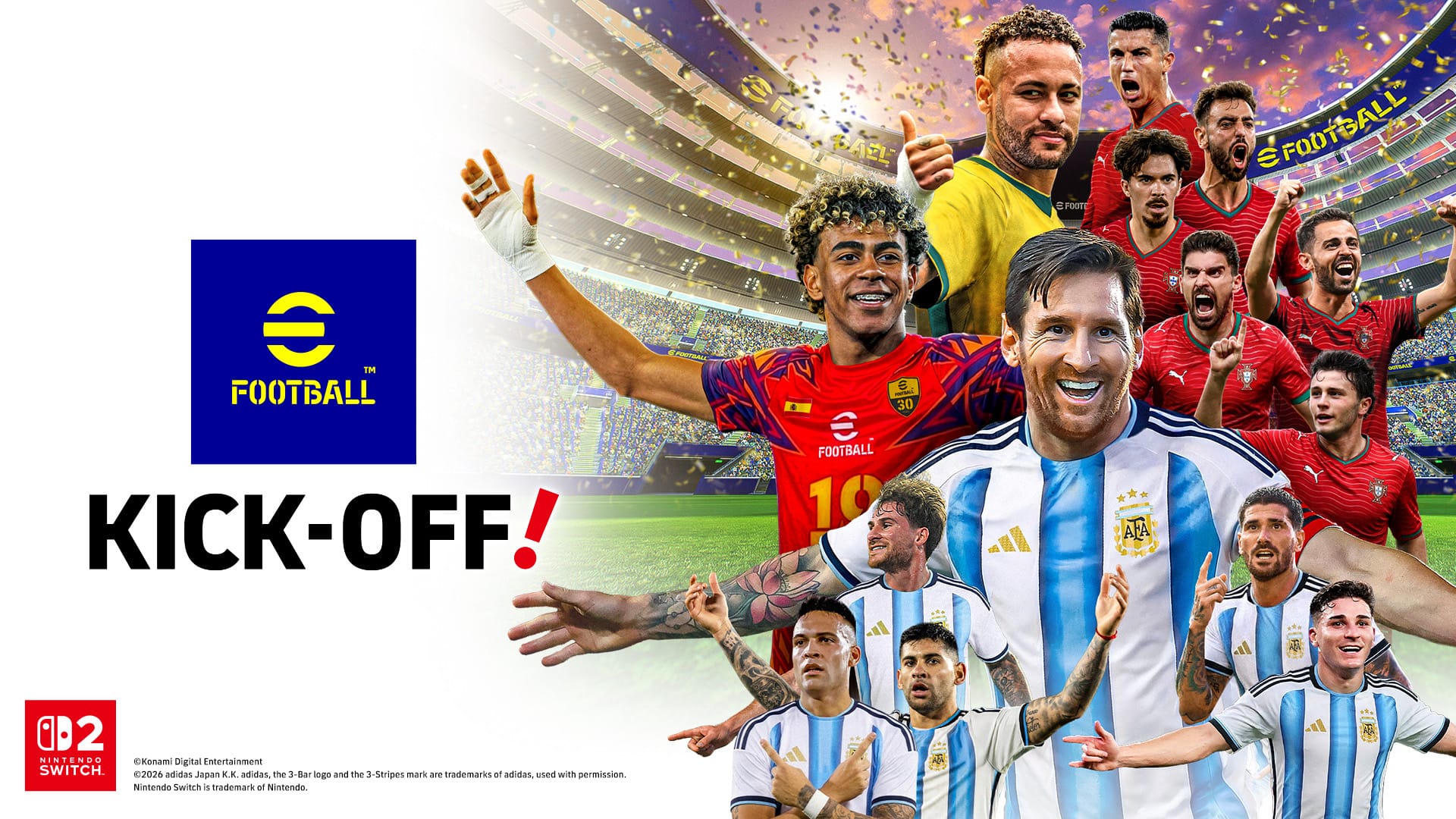 Anstoß für eFootball™ Kick-off! Offizieller weltweiter Launch auf Nintendo Switch™ 2